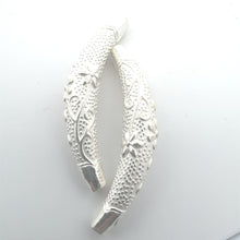 Flower tube, sterling silver, sku#M3923