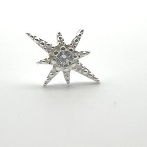 Star stud, sterling silver, sku#M3917