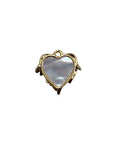 Heart Pendant, Pearl, Gold Plated, M4418