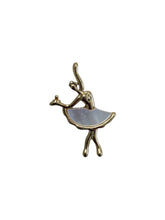 Ballerina Pendant, Pearl, Gold Plated, M4411