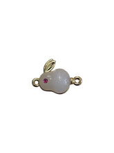 Rabbit Charm, Bunny Charm, Gold Plated, M4412