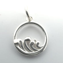 Wave charm, sterling silver, sku#M3938