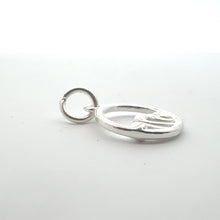 Wave charm, sterling silver, sku#M3938
