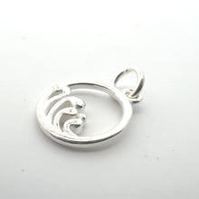 Wave charm, sterling silver, sku#M3938