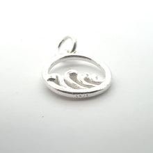 Wave charm, sterling silver, sku#M3938