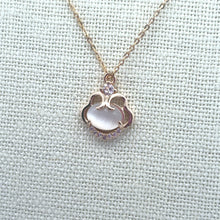 Pearl Rhinestone Gold Plated Charm, M4436