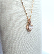 Pearl Rhinestone Gold Plated Charm, M4436