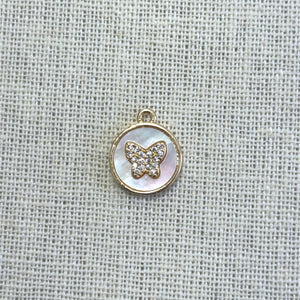 Butterfly Charm, Gold Plated, M4427