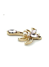 Stunning coconut tree, pink crystals and pearls, SKU#M3100