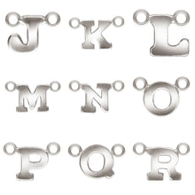 Block Letter Connector, 14k Gold Filled & Sterling Silver