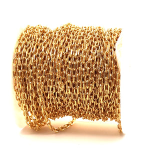 3.7mm Rectangle Cable 1 Plain 1 Twist, 14k Gold Filled, Sku#S40061P1T