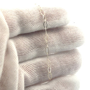 All Flat Long Link Diamond Shape Chain, Sku#SM1371F