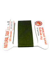 Olive Green Bead Cord - Perlseide