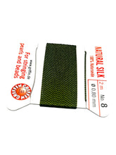 Olive Green Bead Cord - Perlseide