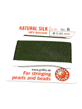 Olive Green Bead Cord - Perlseide