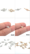 Silver/Gold Bezel Plated Charm