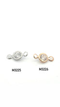 Silver/Gold Bezel Plated Charm