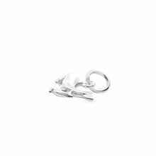 Dolphin w/ baby dolphin charm sterling silver, sku# M3934