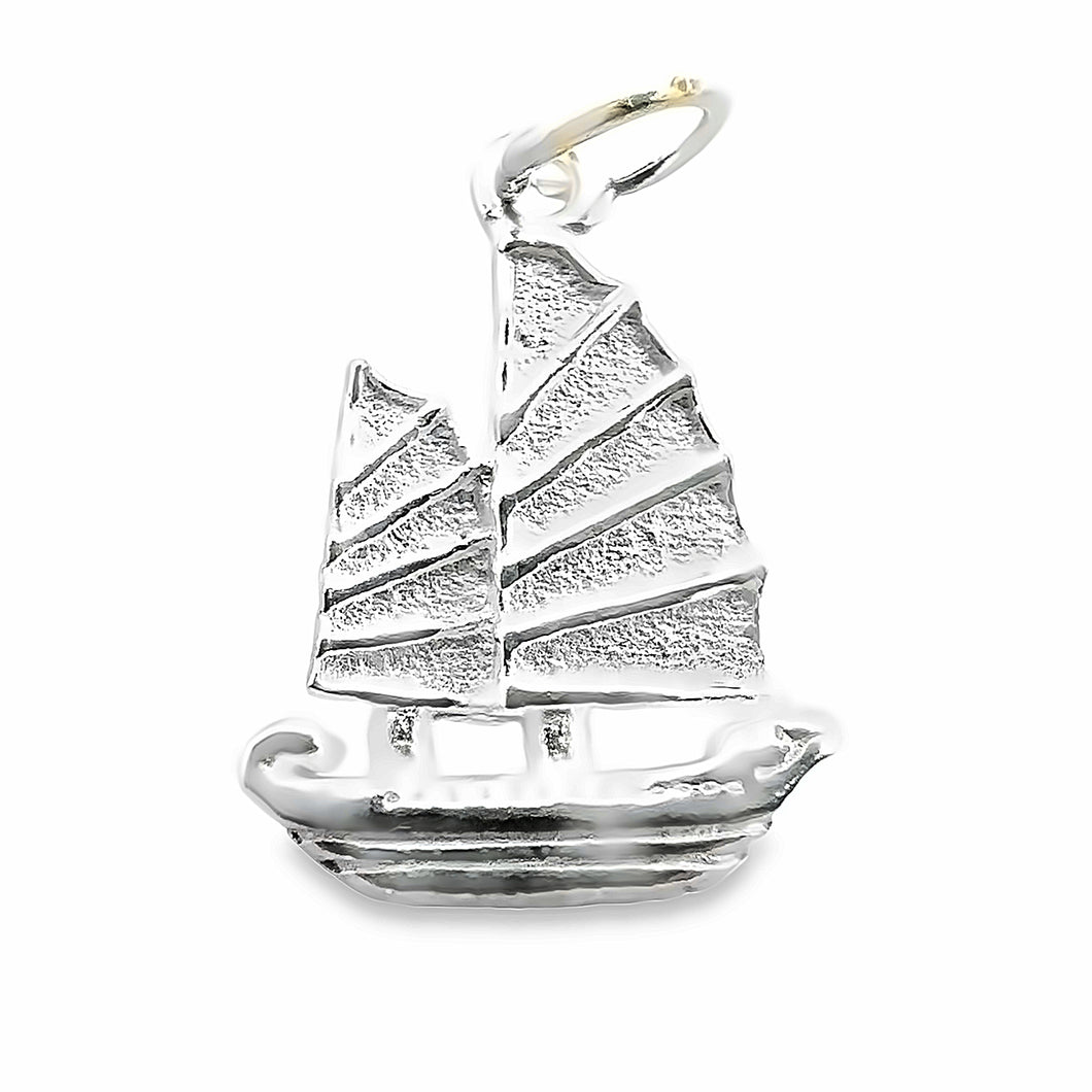 Boat charm sterling silver, sku# M3941