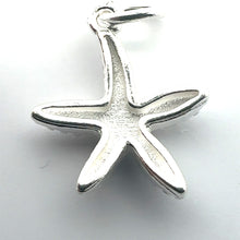Starfish charm, sterling silver, sku#M3940