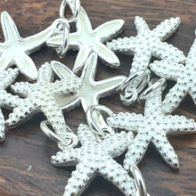 Starfish charm, sterling silver, sku#M3940