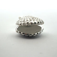Clamshell charm, sterling silver, sku#M3928