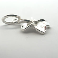 Plumeria charm, sterling silver, sku#M3929