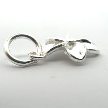 Plumeria charm, sterling silver, sku#M3929
