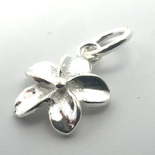 Plumeria charm, sterling silver, sku#M3929