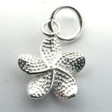 Plumeria charm, sterling silver, sku#M3929