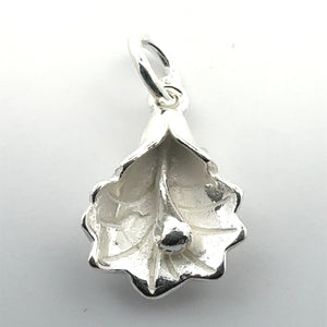 Flower charm, sterling silver, sku#M3946