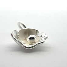 Flower charm, sterling silver, sku#M3946