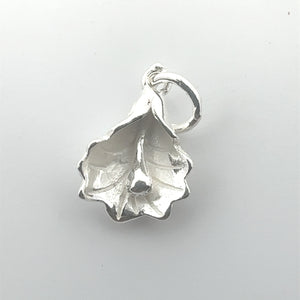 Flower charm, sterling silver, sku#M3946