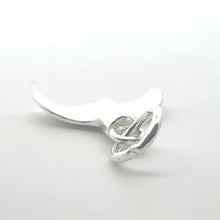 Whale fin, sterling silver, sku#M3935