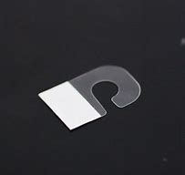 Clear Plastic J-Hook Tab