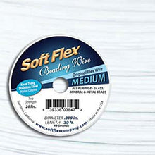 Soft Flex Beading Wire Medium White Quartz