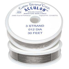Nylon Coated Beading Wire Bright 30ft. 3 Strand
