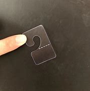 Clear Plastic J-Hook Tab