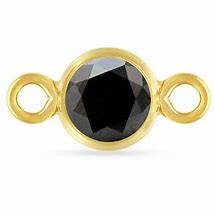 3mm 3A CZ Bezel Connector, 14k Gold Filled