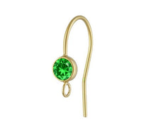 Cubic Zirconia Ear Wire w/ Ring