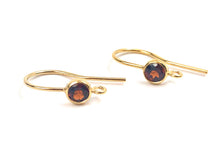 Cubic Zirconia Ear Wire w/ Ring