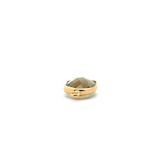 Brown Crystal charm, 14K gold plated. SKU#M888