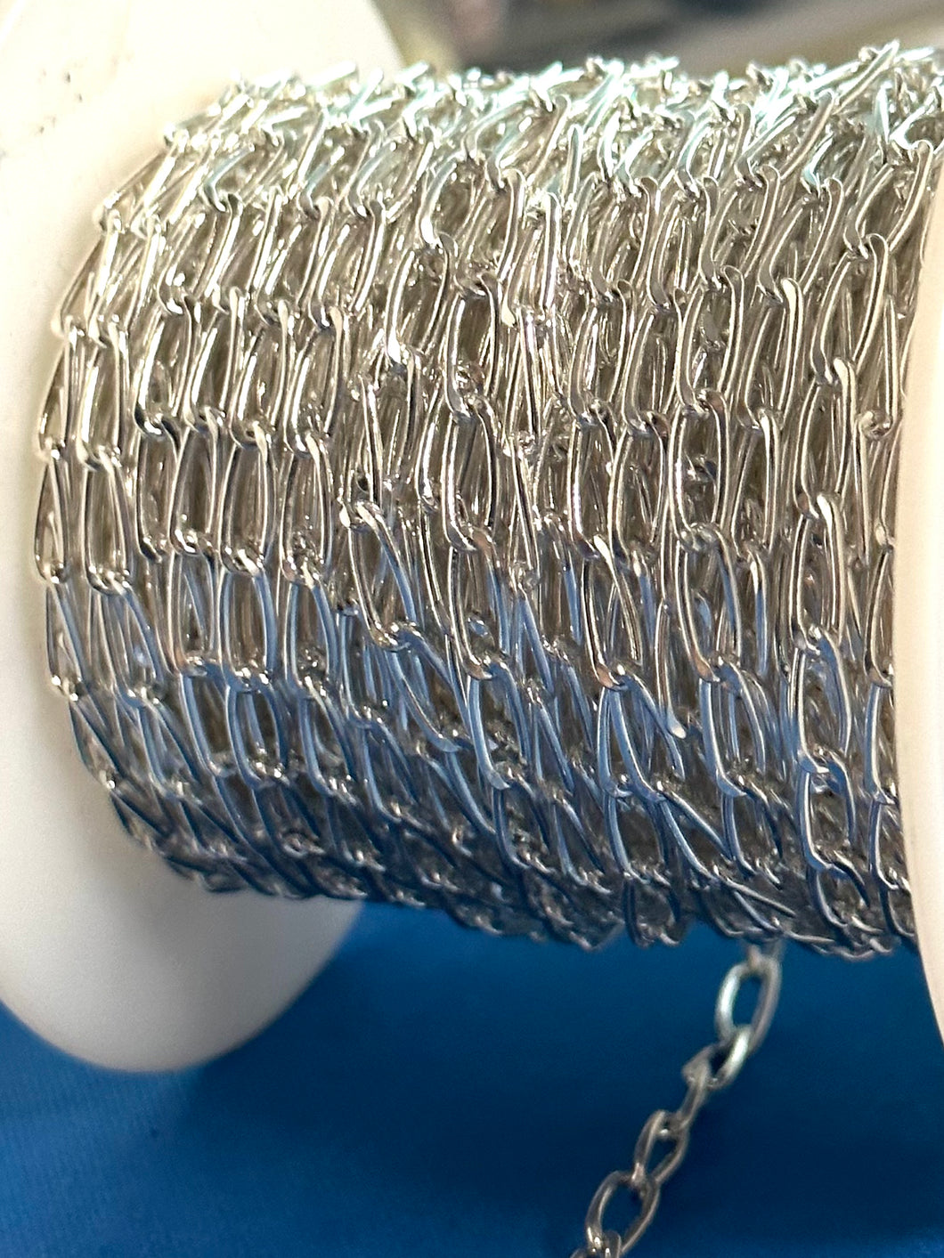 3mm Elongated Cable Chain, Sterling Silver, Sku#SM293