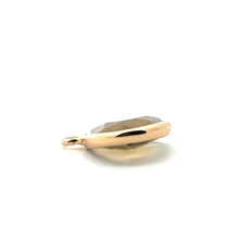 Light black triangle crystal charm