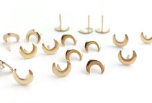 14kGF Moon Studs Sku#583-4