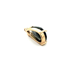 Light black tear drop shape crystal