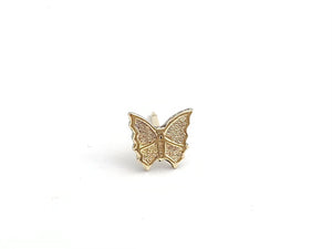 14kGF Butterfly Studs Sku#1291-4