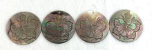 Carved Flower Mother of Pearl Charm Sku#M3486