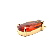 Champaign tear drop crystal charm