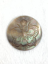Carved Flower Mother of Pearl Charm Sku#M3486
